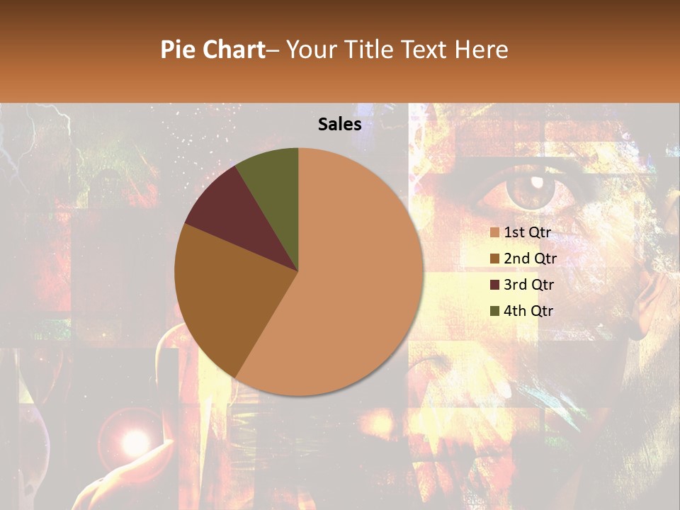 A Woman's Face Is Shown In A Collage Of Photos PowerPoint Template