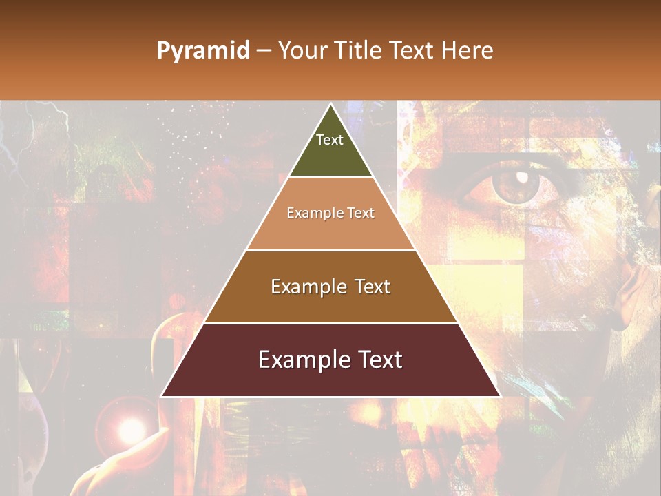 A Woman's Face Is Shown In A Collage Of Photos PowerPoint Template