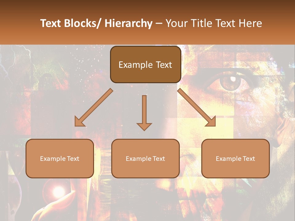 A Woman's Face Is Shown In A Collage Of Photos PowerPoint Template