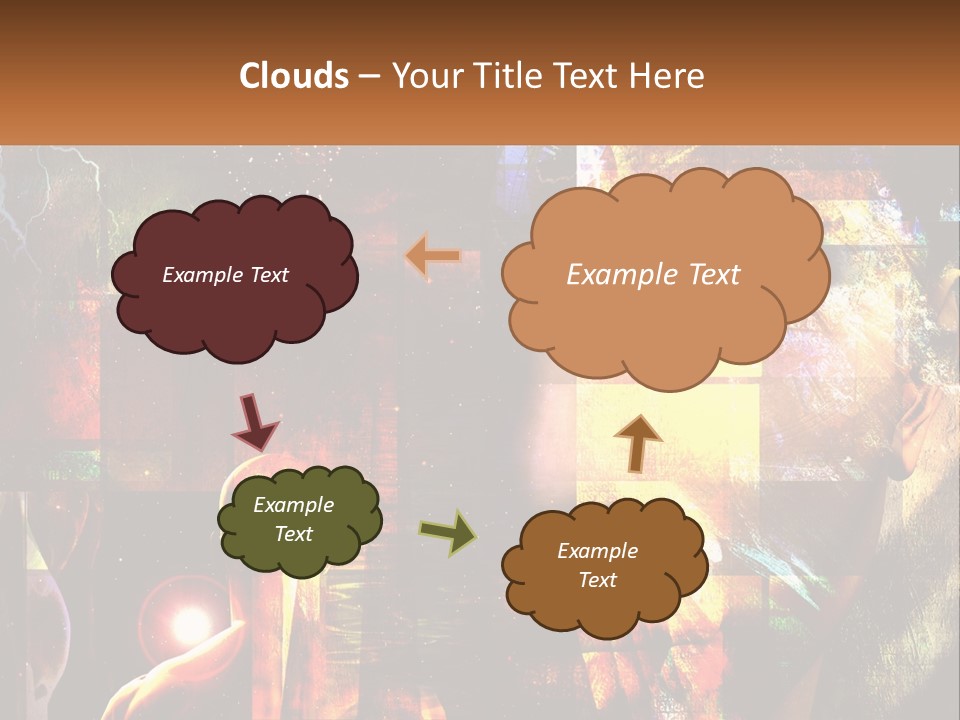 A Woman's Face Is Shown In A Collage Of Photos PowerPoint Template