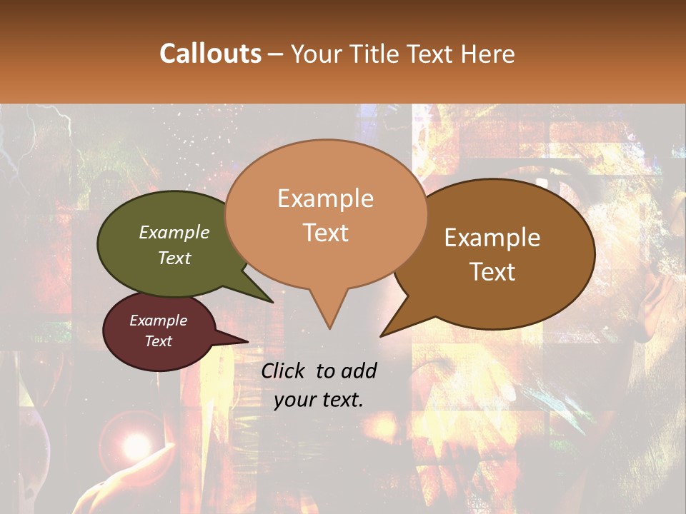 A Woman's Face Is Shown In A Collage Of Photos PowerPoint Template