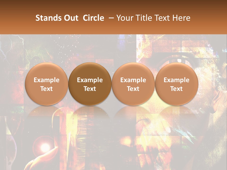 A Woman's Face Is Shown In A Collage Of Photos PowerPoint Template