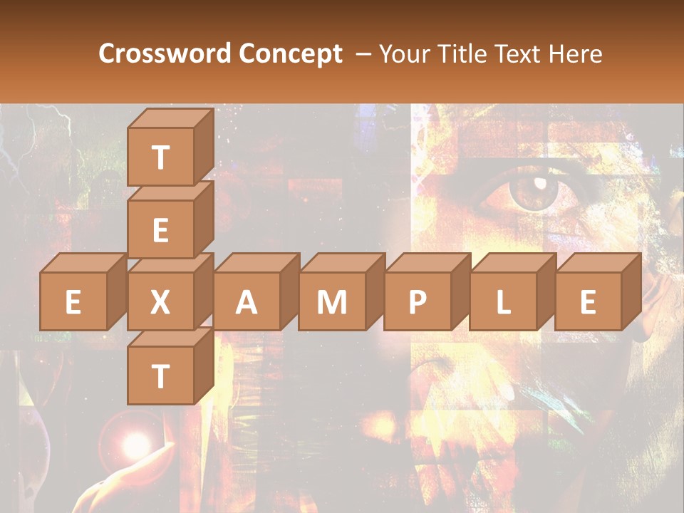 A Woman's Face Is Shown In A Collage Of Photos PowerPoint Template