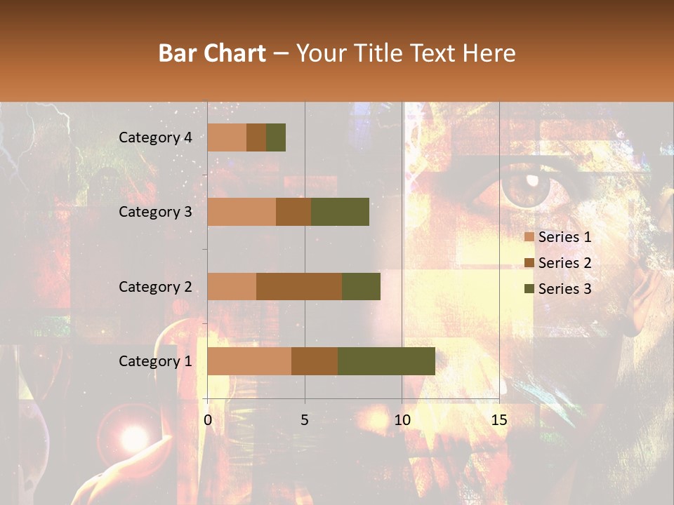 A Woman's Face Is Shown In A Collage Of Photos PowerPoint Template