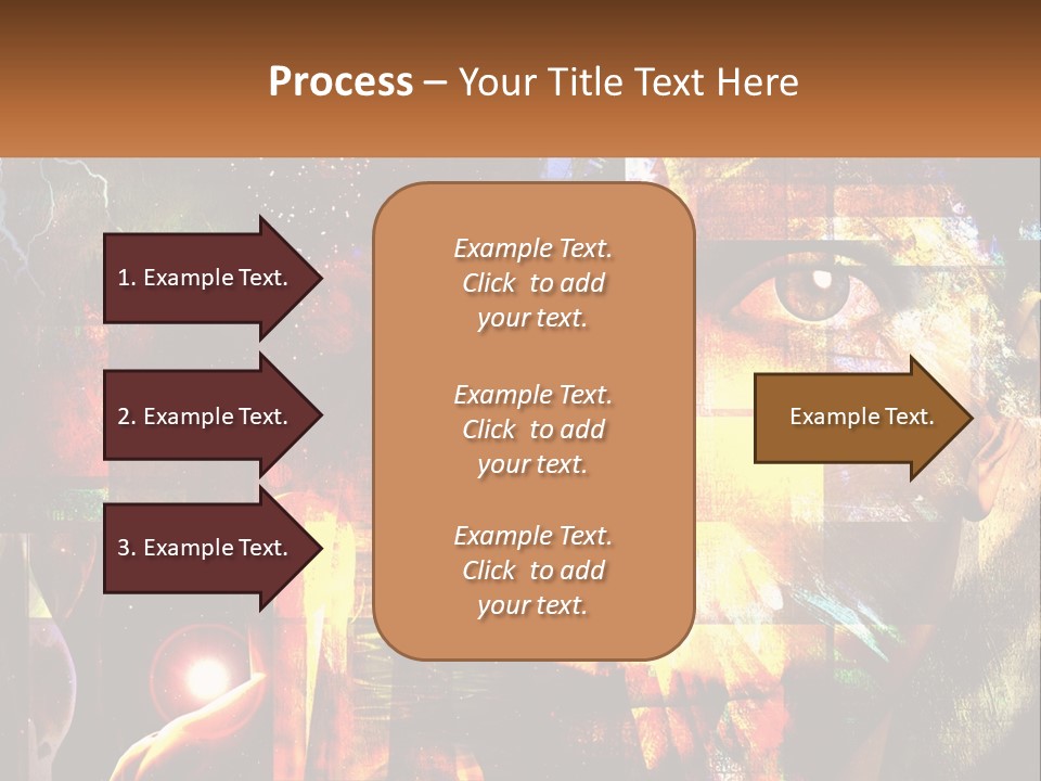 A Woman's Face Is Shown In A Collage Of Photos PowerPoint Template