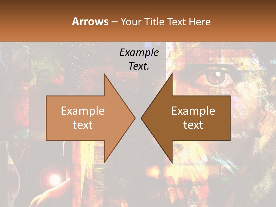 A Woman's Face Is Shown In A Collage Of Photos PowerPoint Template