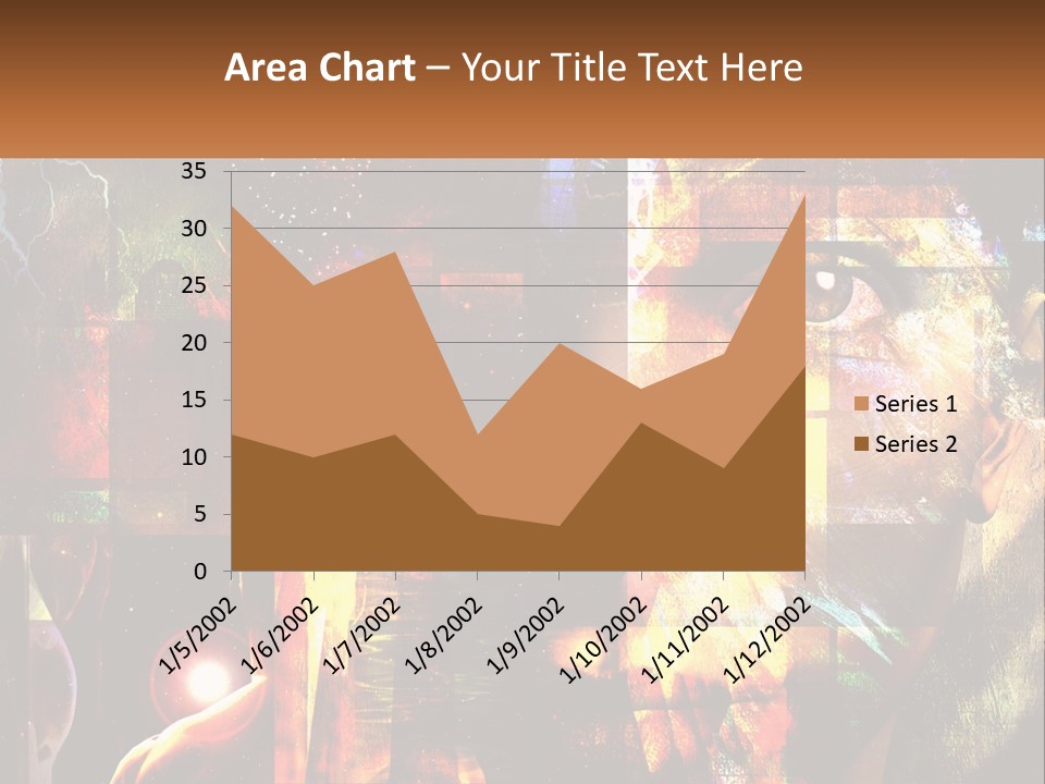 A Woman's Face Is Shown In A Collage Of Photos PowerPoint Template