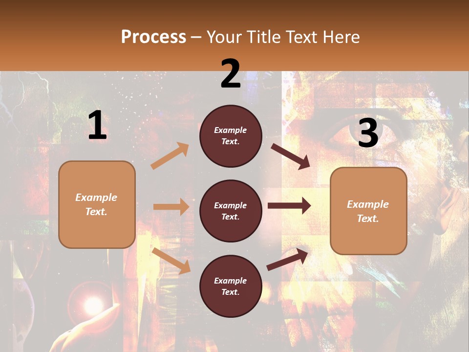 A Woman's Face Is Shown In A Collage Of Photos PowerPoint Template