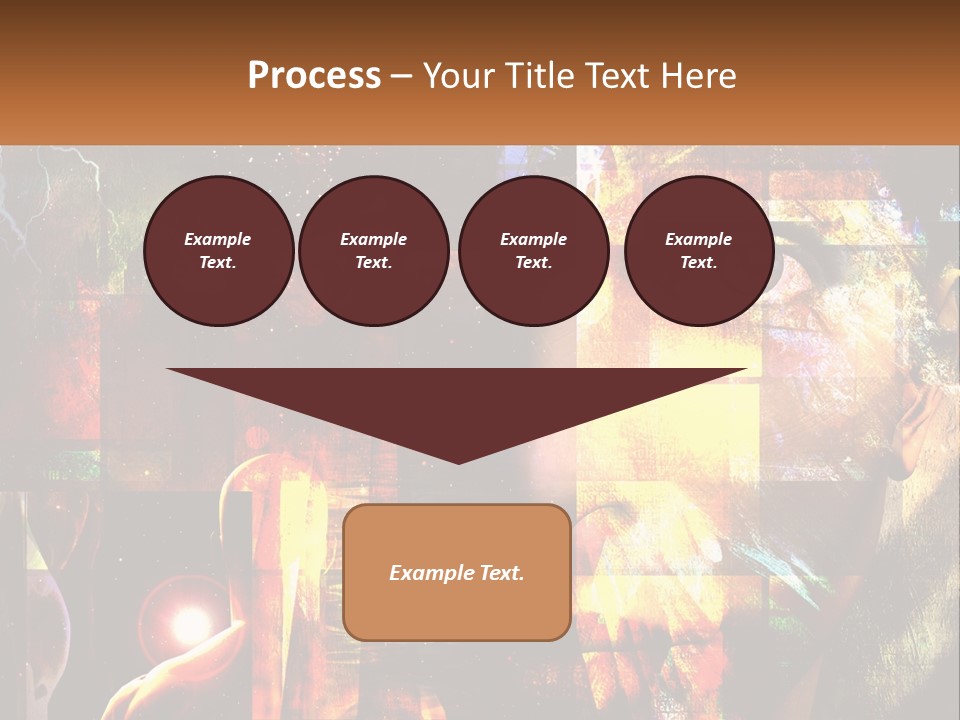 A Woman's Face Is Shown In A Collage Of Photos PowerPoint Template