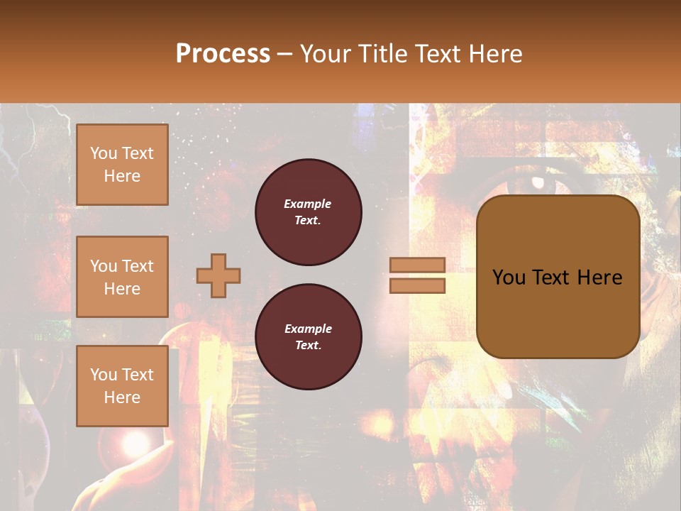 A Woman's Face Is Shown In A Collage Of Photos PowerPoint Template