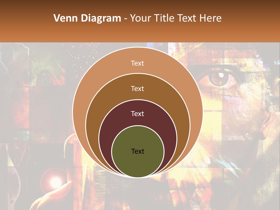 A Woman's Face Is Shown In A Collage Of Photos PowerPoint Template