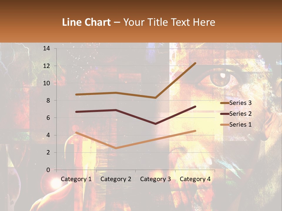 A Woman's Face Is Shown In A Collage Of Photos PowerPoint Template