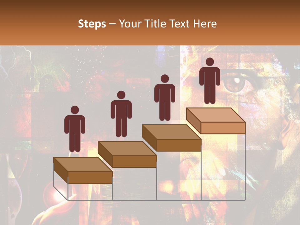 A Woman's Face Is Shown In A Collage Of Photos PowerPoint Template