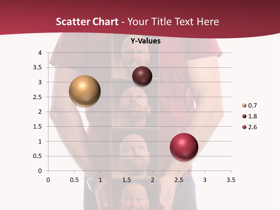 A Man Is Holding A Box With Photos On It PowerPoint Template