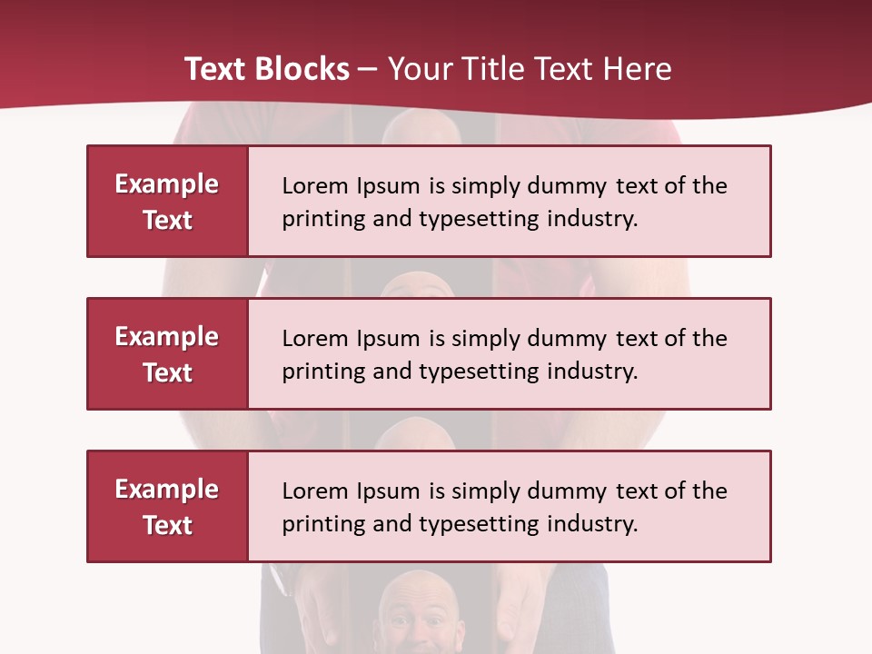 A Man Is Holding A Box With Photos On It PowerPoint Template
