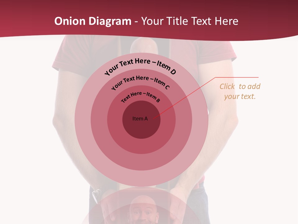 A Man Is Holding A Box With Photos On It PowerPoint Template