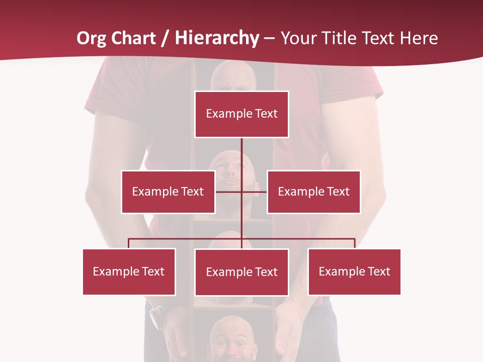 A Man Is Holding A Box With Photos On It PowerPoint Template