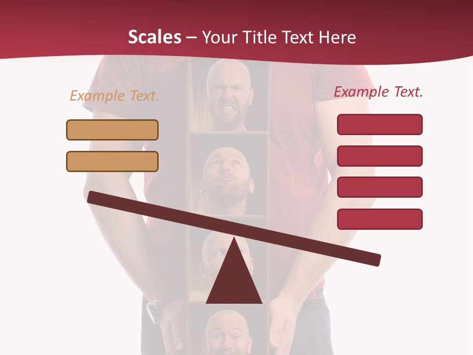 A Man Is Holding A Box With Photos On It PowerPoint Template