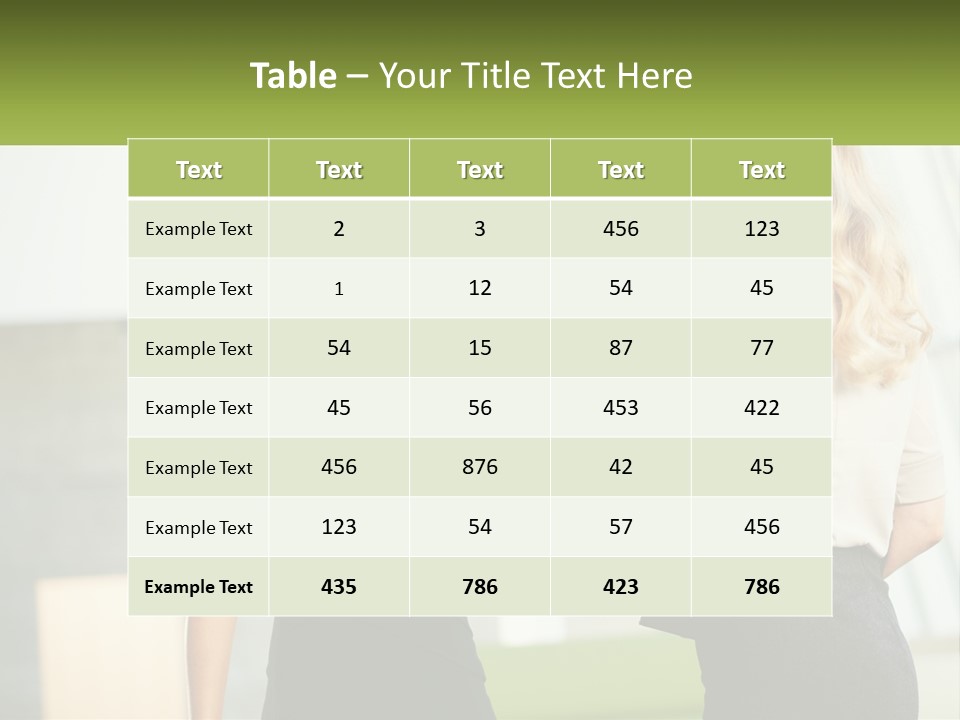 A Woman Shaking Hands With Another Woman In A Black Dress PowerPoint Template
