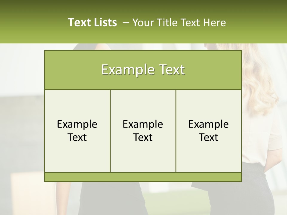 A Woman Shaking Hands With Another Woman In A Black Dress PowerPoint Template