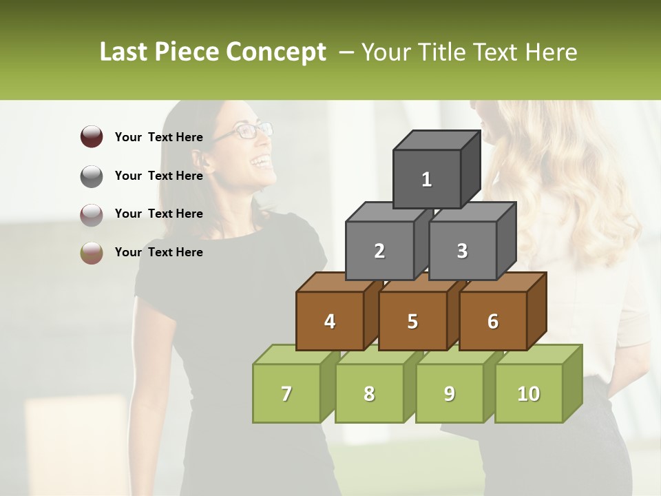 A Woman Shaking Hands With Another Woman In A Black Dress PowerPoint Template