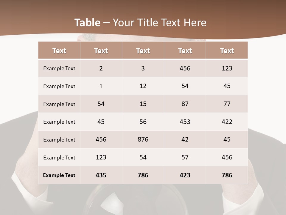 A Man In A Suit Holding His Head With His Hands PowerPoint Template