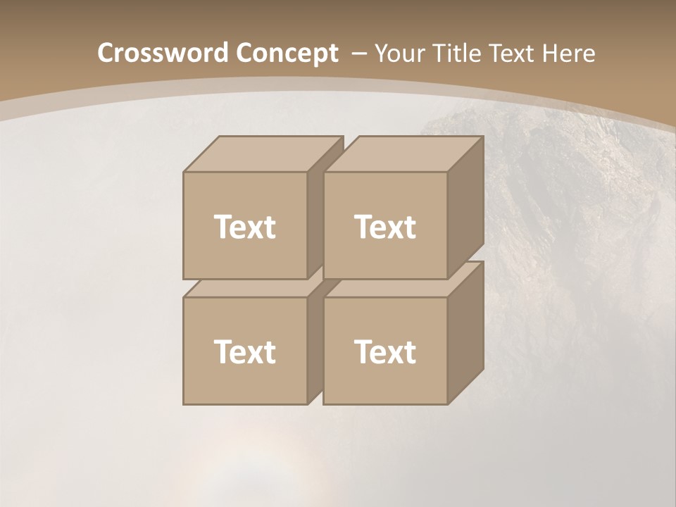A Mountain With A Rainbow In The Sky PowerPoint Template