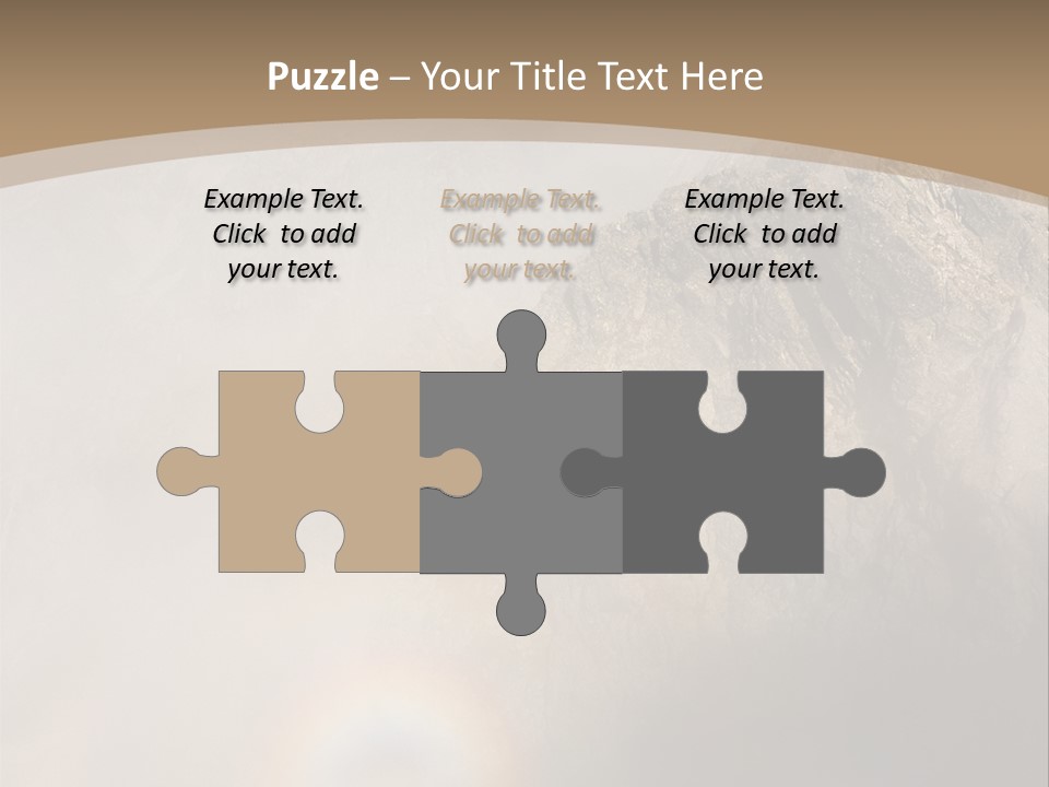 A Mountain With A Rainbow In The Sky PowerPoint Template