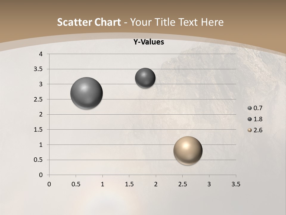 A Mountain With A Rainbow In The Sky PowerPoint Template