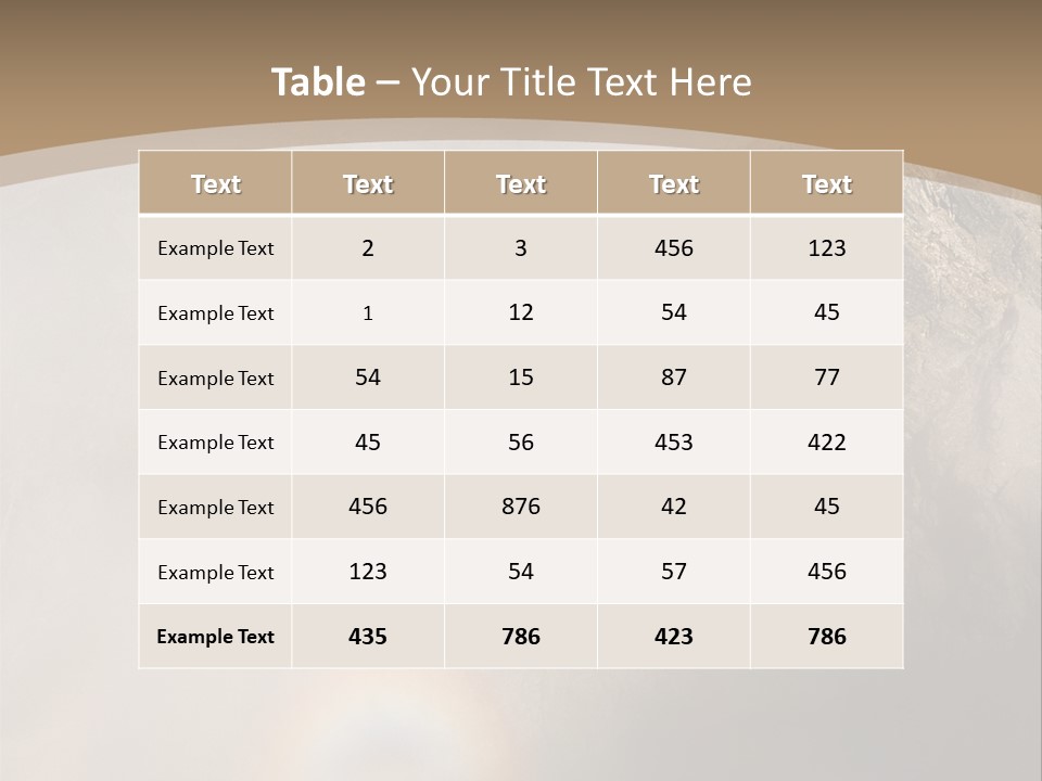 A Mountain With A Rainbow In The Sky PowerPoint Template