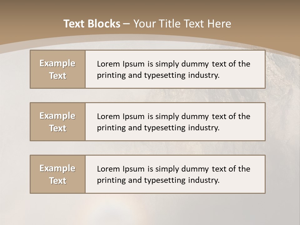 A Mountain With A Rainbow In The Sky PowerPoint Template