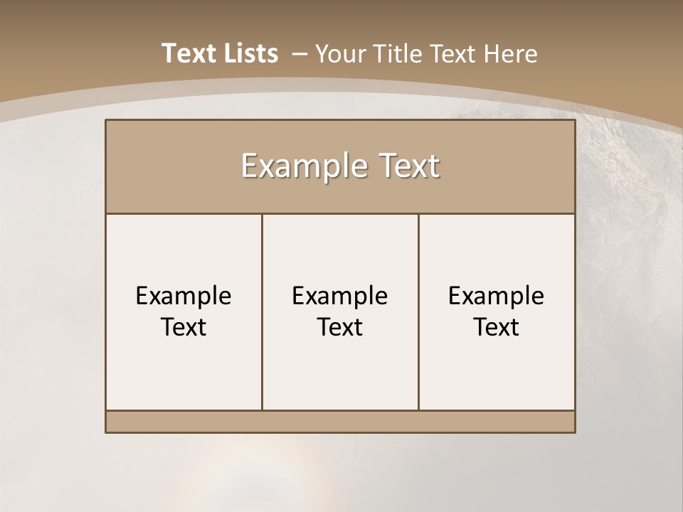 A Mountain With A Rainbow In The Sky PowerPoint Template