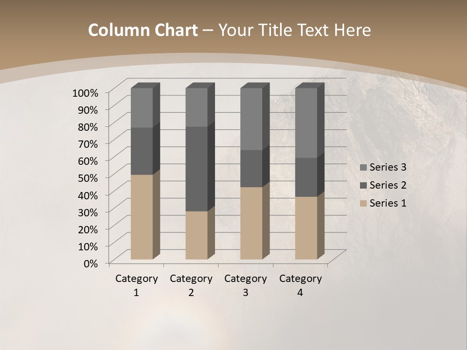 A Mountain With A Rainbow In The Sky PowerPoint Template