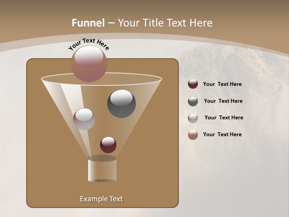 A Mountain With A Rainbow In The Sky PowerPoint Template