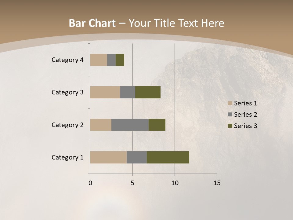 A Mountain With A Rainbow In The Sky PowerPoint Template