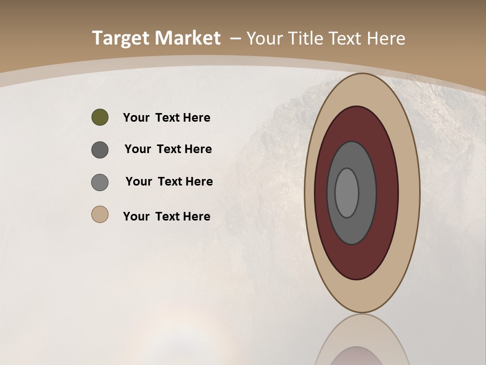 A Mountain With A Rainbow In The Sky PowerPoint Template