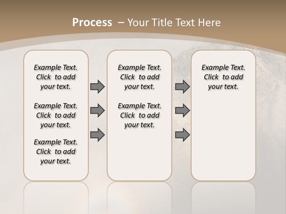 A Mountain With A Rainbow In The Sky PowerPoint Template