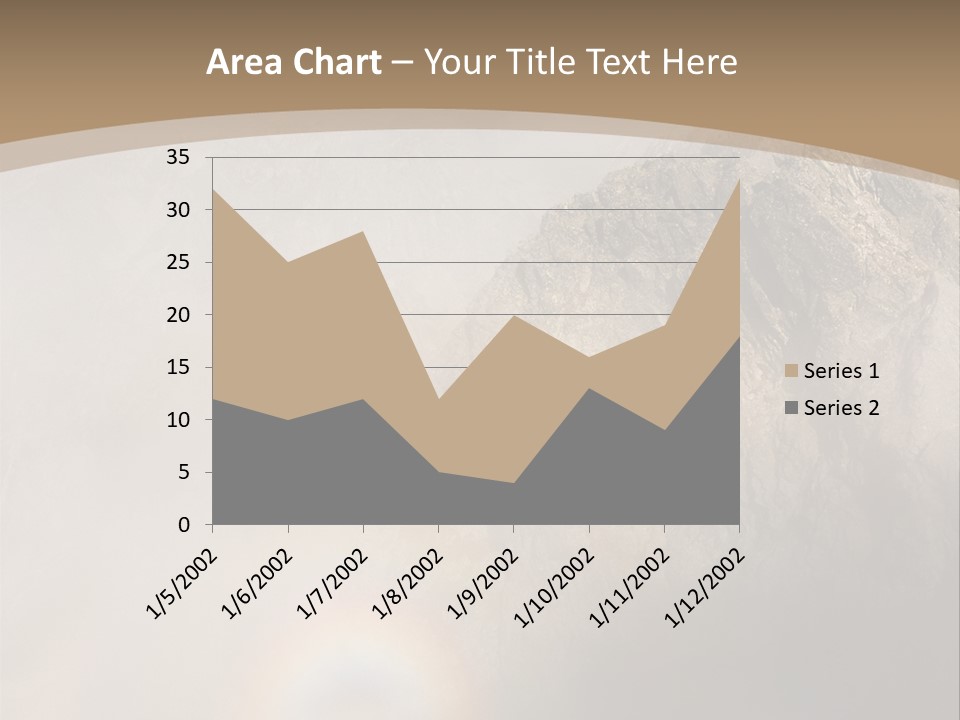 A Mountain With A Rainbow In The Sky PowerPoint Template