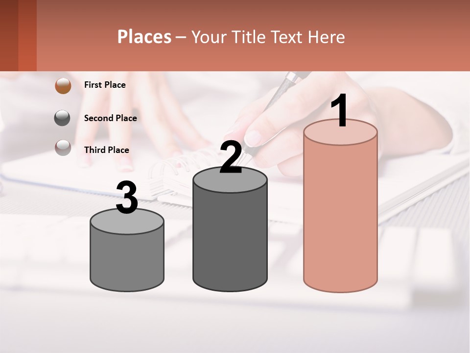 A Person Writing On A Piece Of Paper With A Pen PowerPoint Template