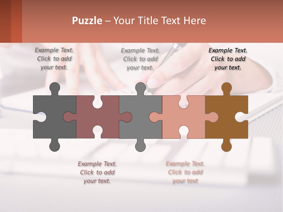 A Person Writing On A Piece Of Paper With A Pen PowerPoint Template