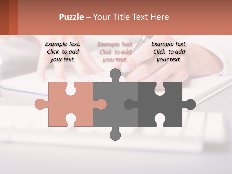 A Person Writing On A Piece Of Paper With A Pen PowerPoint Template