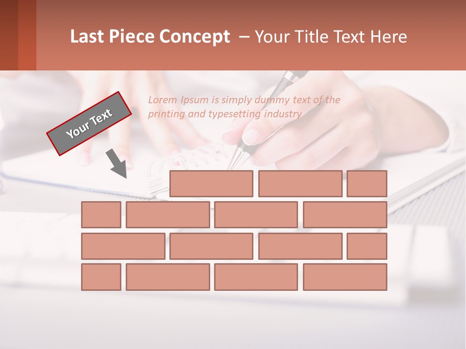 A Person Writing On A Piece Of Paper With A Pen PowerPoint Template