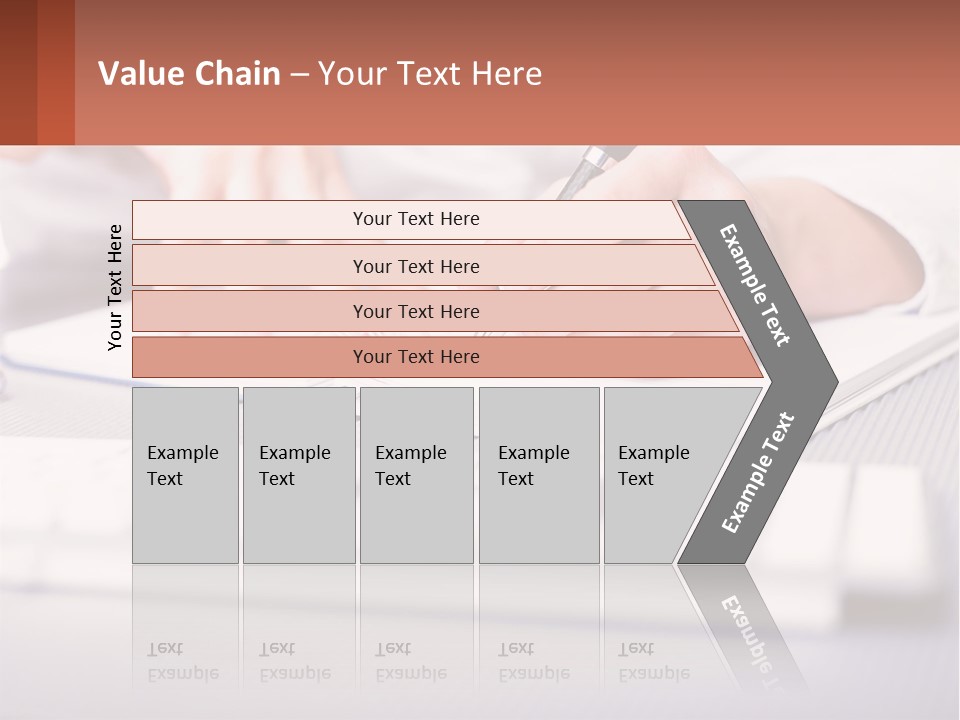 A Person Writing On A Piece Of Paper With A Pen PowerPoint Template