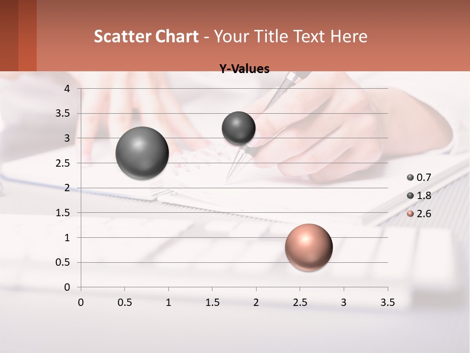 A Person Writing On A Piece Of Paper With A Pen PowerPoint Template
