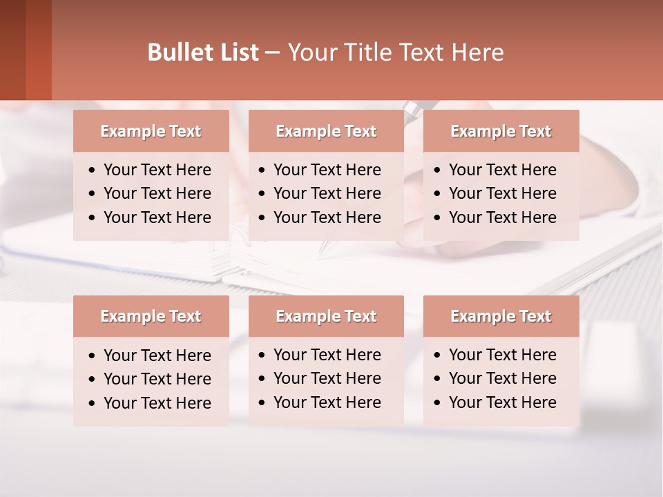 A Person Writing On A Piece Of Paper With A Pen PowerPoint Template