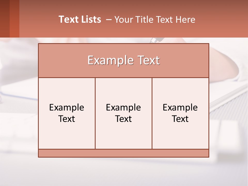 A Person Writing On A Piece Of Paper With A Pen PowerPoint Template