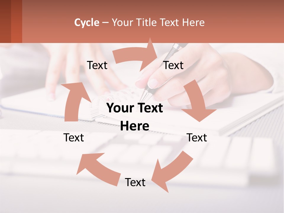 A Person Writing On A Piece Of Paper With A Pen PowerPoint Template