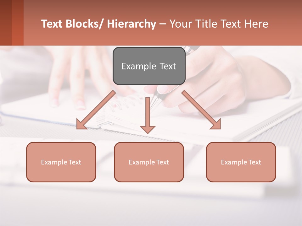 A Person Writing On A Piece Of Paper With A Pen PowerPoint Template