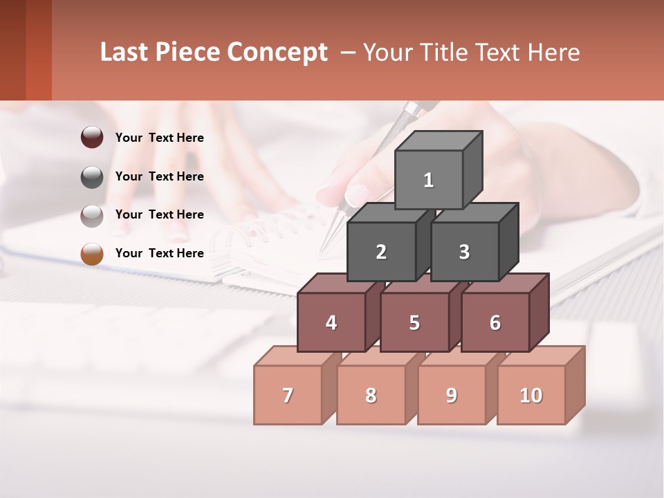 A Person Writing On A Piece Of Paper With A Pen PowerPoint Template