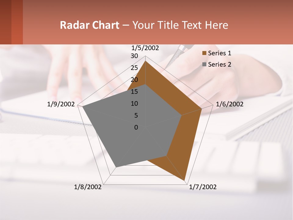 A Person Writing On A Piece Of Paper With A Pen PowerPoint Template